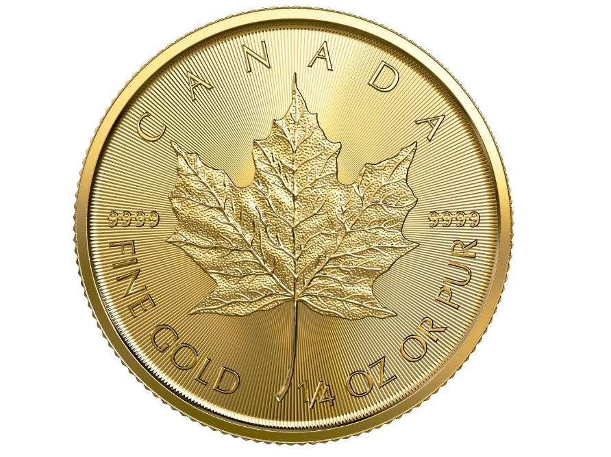 (1/4 oz) 7.78g Canadian Maple Leaf Gold Coin