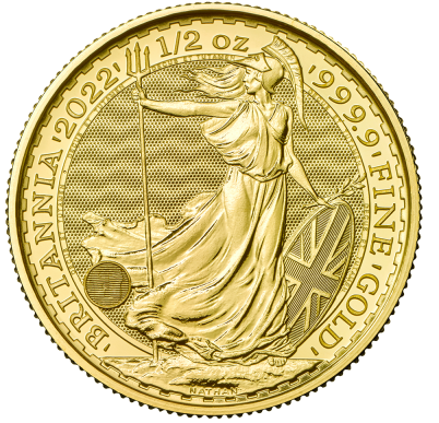 (1/2 oz) 15.55g Britannia gold coin