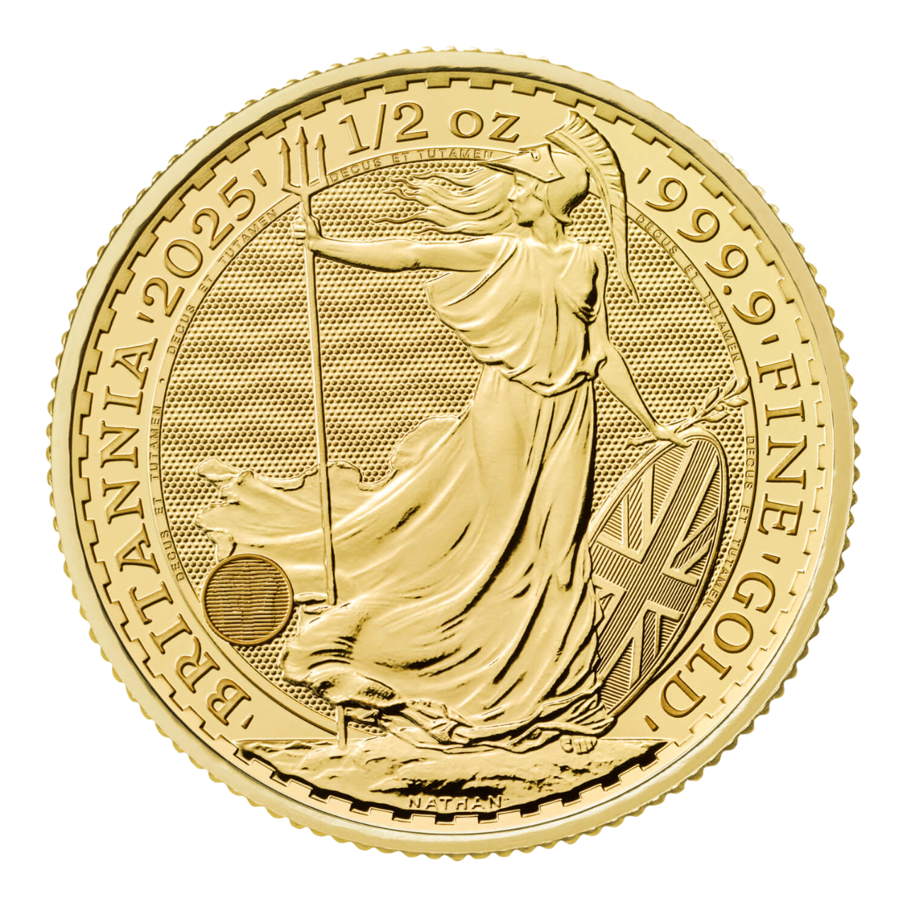 (1/2 oz) 15.55 гр. златна монета Британия Чарлс lll