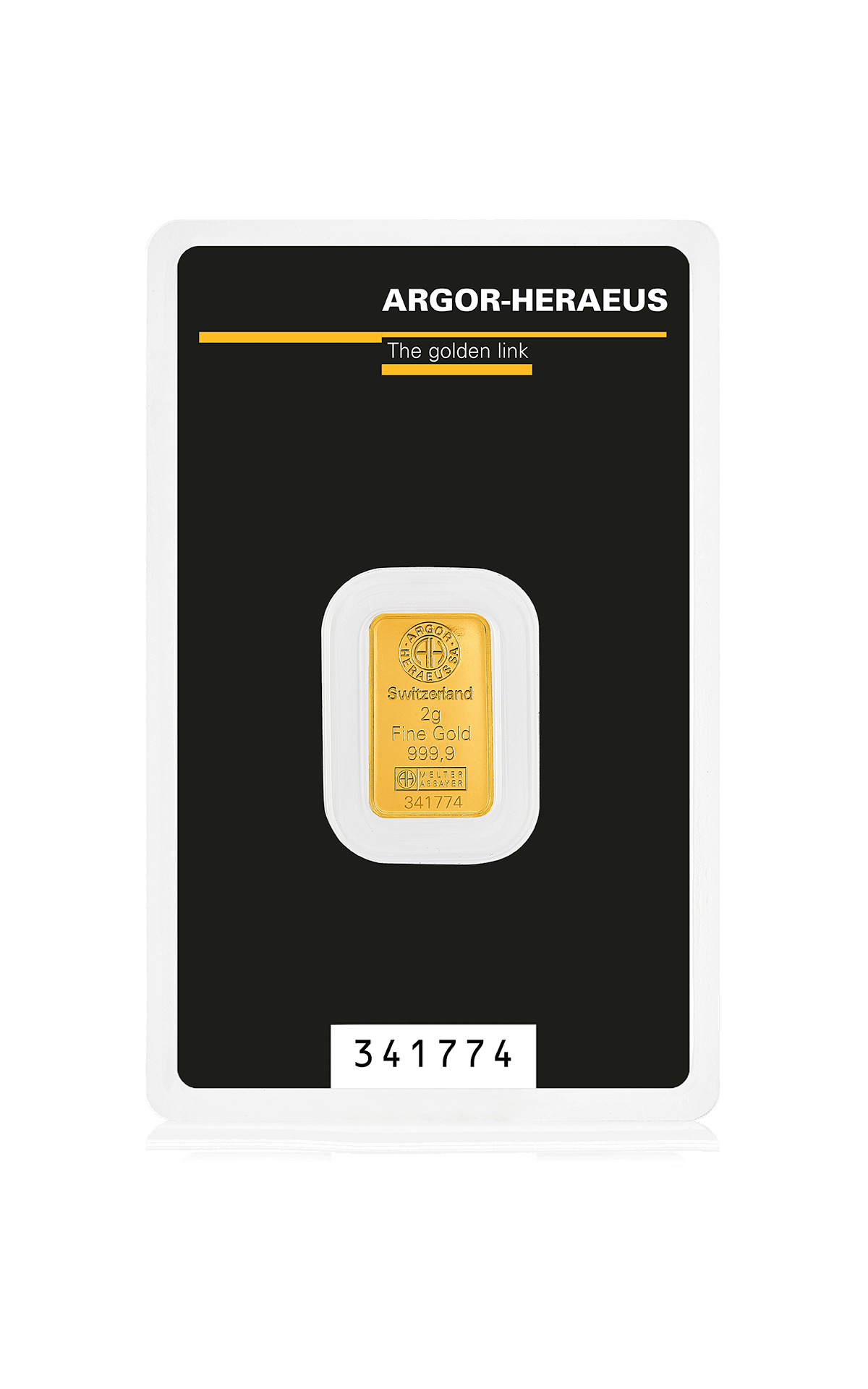 2 грама Златно Кюлче Argor-Heraeus Kinebar